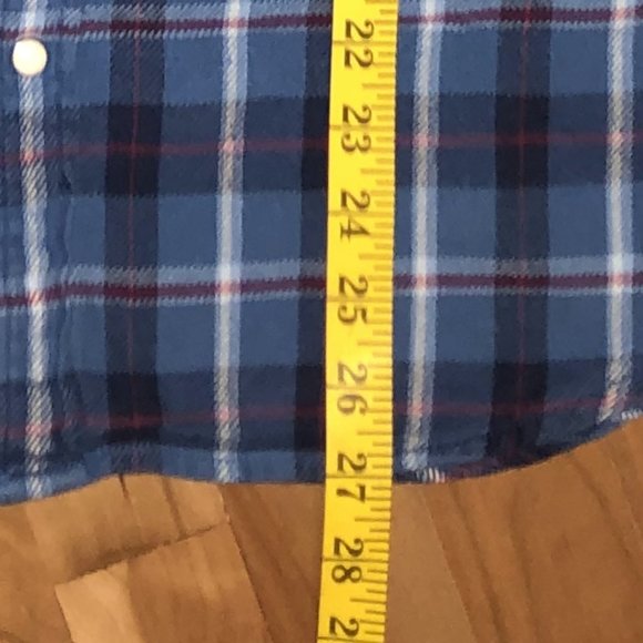 Vintage Levi's San Francisco Pearl Snap Western Flannel Button Up Shirt M - Picture 11 of 11